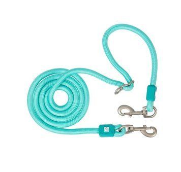 Веревочный поводок для собак Max & Molly Rope Leash Matrix 2.0 Turquoise, бирюзового цвета, XS-S