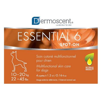 Dermoscent Essential 6® spot-on краплі для шкіри та шерсті для собак 10-20 кг - 1,2 мл, 1 піпетка