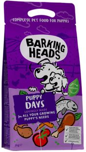 BARKING HEADS Puppy Days/New Grain Free "Щенячі деньки" беззерновий корм для цуценят з лососем і куркою