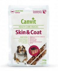Canvit Skin and Coat полувлажные лакомства с лососем для собак, 200 г