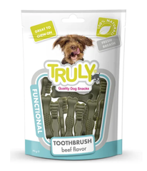 Truly Toothbrush beef flavor - Ласощі для собак для чищення зубів зі смаком яловичини 90 г