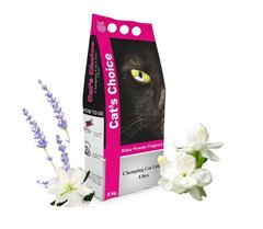 Indian Cat Litter Cat's Choice Baby Powder - Бентонитовый наполнитель для кошачьих туалетов Детская пудра