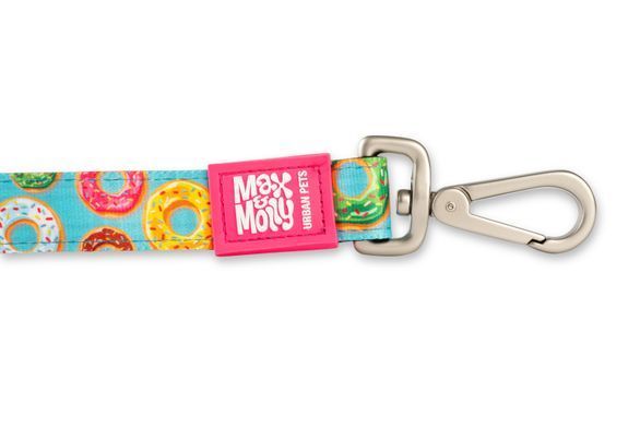 Повідець короткий для собак Max & Molly Short Leash Donuts з принтом Пончики, L