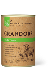 Вологий корм для дорослих собак Grandorf LAMB & TURKEY з ягнятком та індичкою, 400 г