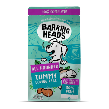 Barking Heads All Hounder Tummy Lovin' Care Fish - Сухий корм для собак усіх порід з білою рибою, лососем та фореллю