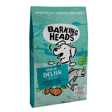 BARKING HEADS Fish-n-Delish! / Salmon & Trout Grain Free "Рибка-смак" беззернової для собак з лососем і фореллю