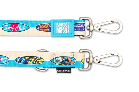 Поводок многофункциональный Max & Molly Multi-Function Leash Aloha с принтом Алоха, M