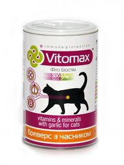 Vitomax (Витомакс) Бреверс с пивными дрожжами и чесноком витамины для кошек, 300 таб