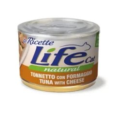 LifeCat консерва для кошек с тунцом и сыром, 150 г