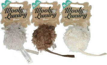 Wooly Luxury Mouse Іграшка для кішок Шерстяна мишка