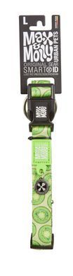 Ошейник для собак Max & Molly Smart ID Collar Kiwi с принтом Киви, XS