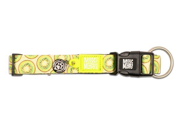 Ошейник для собак Max & Molly Smart ID Collar Kiwi с принтом Киви, XS