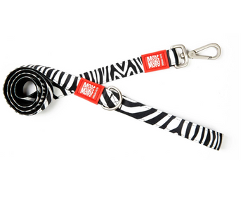 Поводок короткий для собак Max & Molly Short Leash Zebra с принтом Зебра, XS
