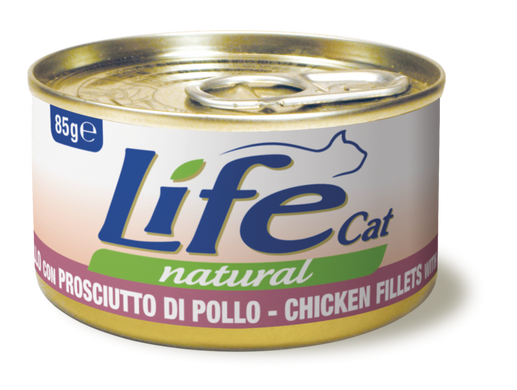 Life cat консерва для котов курица с ветчиной 85 г
