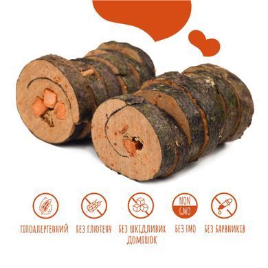 Лакомство для собак от 3-х месяцев Mavsy Freeze dried SUSHI WITH RED CAVIAR суши лосося с красной икрой, 50 г