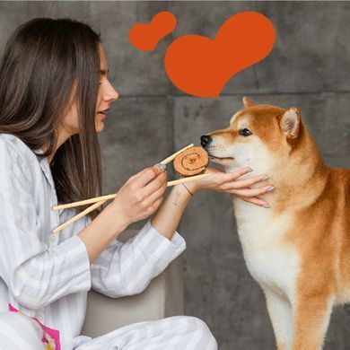 Лакомство для собак от 3-х месяцев Mavsy Freeze dried SUSHI WITH RED CAVIAR суши лосося с красной икрой, 50 г