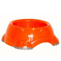 Moderna СМАРТ миска пластиковая для собак и кошек, №1, 315 мл d-12 см, оранжевый