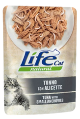 LifeCat пауч для котов тунец с анчоусами, 70 г