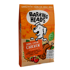 BARKING Heads Bowl Lickin Chicken (26/18) - "До последнего кусочка" для собак с чувствительным пищеварением с цыпленком и рисом