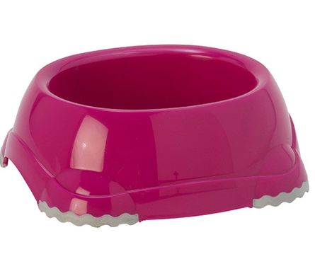 Moderna СМАРТ миска пластикова для собак і кішок, №1, 315 мл d-12 см, яскраво-рожевий