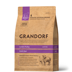 Grandorf DOG ADULT MAXI Lamb & Turkey - Грандорф Сухой комплексный корм для взрослых собак крупных пород от 15 месяцев 3 кг