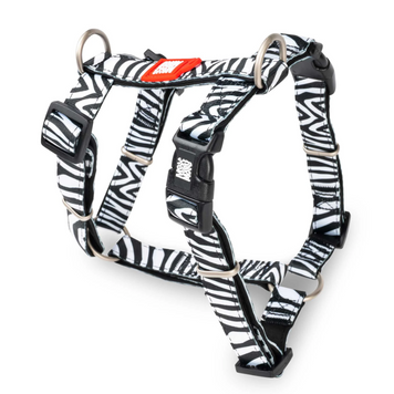 Шлейки для собак Max & Molly H-Harness Zebra з принтом Зебра, XS