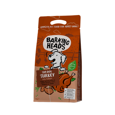 BARKING HEADS Top Dog Turkey / Grain Free "Бесподобная индейка" беззерновой корм для собак