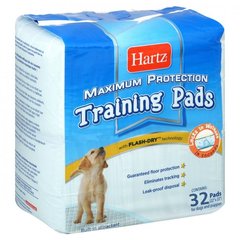 Hartz Training Pads Maximum Protection for dogs Пеленки впитывающие для щенков и взрослых собак (56х56см)