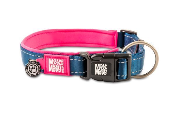 Нашийник для собак Max & Molly Smart ID Collar Matrix Pink рожевого кольору, XS