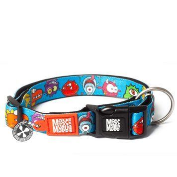Нашийник для собак Max & Molly Smart ID Collar Little Monsters з принтом Маленькі монстри, XS