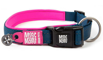 Нашийник для собак Max & Molly Smart ID Collar Matrix Pink рожевого кольору, XS