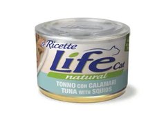 LifeCat консерва для котів з тунцем та кальмарами, 150 г