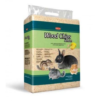 Padovan WOOD CHIPS, lemon Опилки для грызунов с ароматом лимона, 56 л / 4 кг