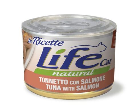 LifeCat консерва для котів тунець лосось, 150 г