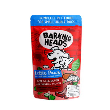 Barking Heads Little Paws mini Beef Waggington & Chicken Wet - Вологий корм з яловичиною, куркою та лососем для собак дрібних порід, 150 г