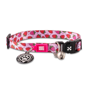 Max & Molly Smart ID Collar Strawberry Dream/1 size - Ошейник Smart ID с принтом клубники