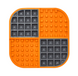 LickiMat Slomo Комбінований килимок для ласощів помаранчевий
