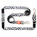 Поводок многофункциональный Max & Molly Multi-Function Leash Zebra с принтом Зебра, M