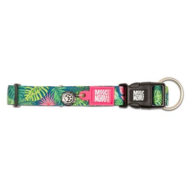 Нашийник для собак Max & Molly Smart ID Collar Tropical з принтом Тропіки, XS