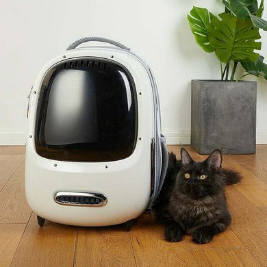 Рюкзак-переноска для кошек и собак весом до 8 кг. Petkit Breezy2 Smart Cat Carrier Green