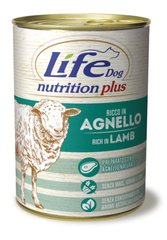 LifeDog "Nutrition Plus" - Консерва для собак ягненок с рисом и овощами, 400 гр