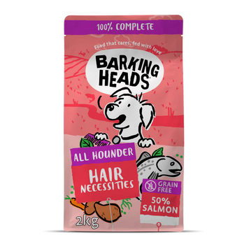 Barking Heads All Hounder Hair Necessities Salmon - Сухий корм для собак всіх порід з лососем