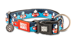 Max & Molly Smart ID Collar Frenzy the Shark/XS - Нашийник Smart ID з принтом акул