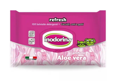 Inodorina Refresh Bio - Салфетки для собак с ароматом календулы, 40шт
