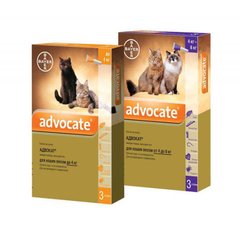 Advocate - капли от паразитов для кошек, 1 пипетка