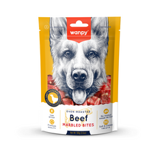 Wanpy Beef Marbled Bites - Лакомства для собак кусочки мраморной говядины 100г