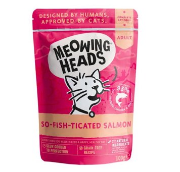 Пауч для дорослих котів Meowing Heads So fish ticated SALMON з лососем, 100 г