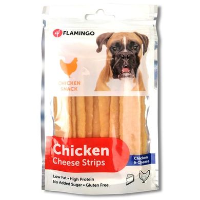 Flamingo Chicken Cheese Strips палички з сиром для собак, 85 гр.